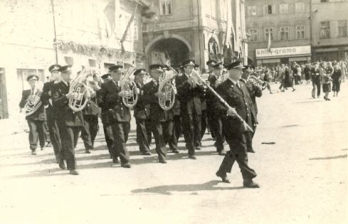 Václav Hybš - Hudba z Police nad Metují-kapelníkem otec Václava Hybše.jpg